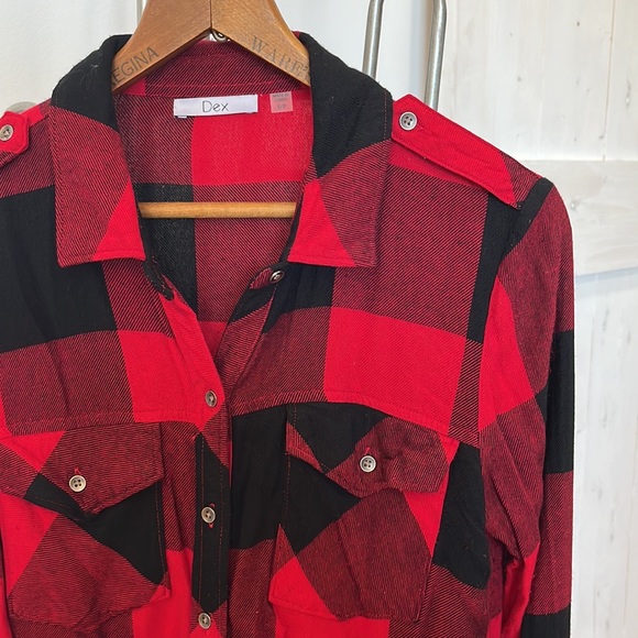 DEX Plaid Button Down - Picture 2 of 7